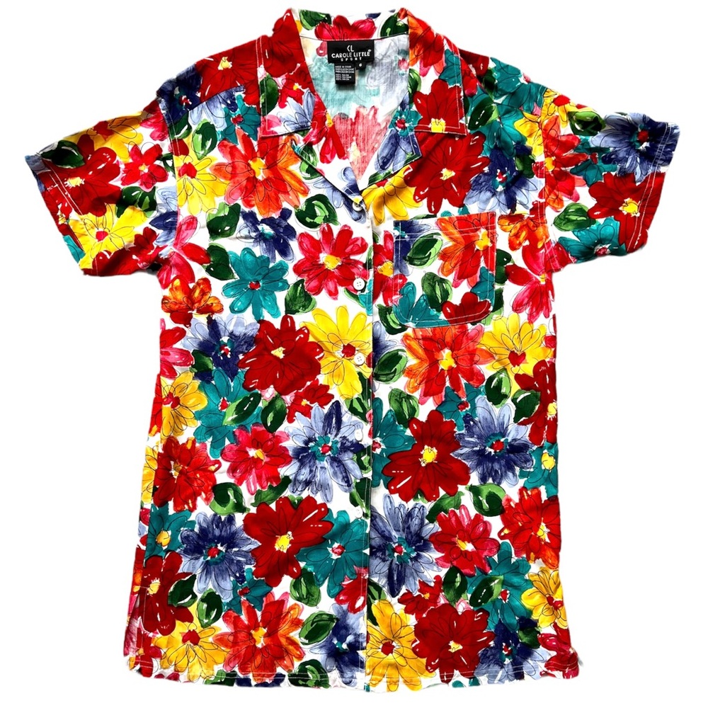 Carol Little Sport Floral Blouse Top